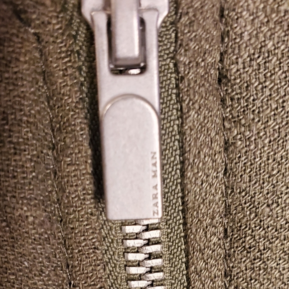 " SOLD " Zara light linen bomber jacket in excellent condition - Picture 4 of 6